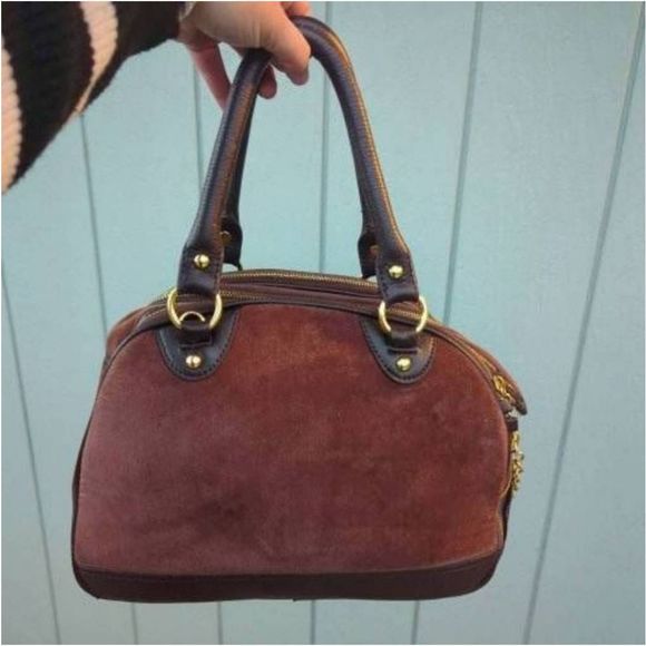 Juicy Couture Y2K Scottie Dogs Pet Carrier Bowler Velour Satchel - Picture 4 of 12